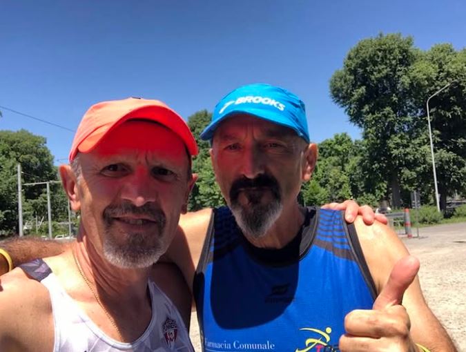 Gianni Giansante con il suo caro amico Angelo dei Free Runners
