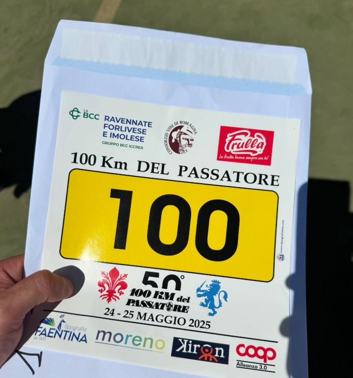 Foto del pettorale numero 100 di Luca D'Ortona