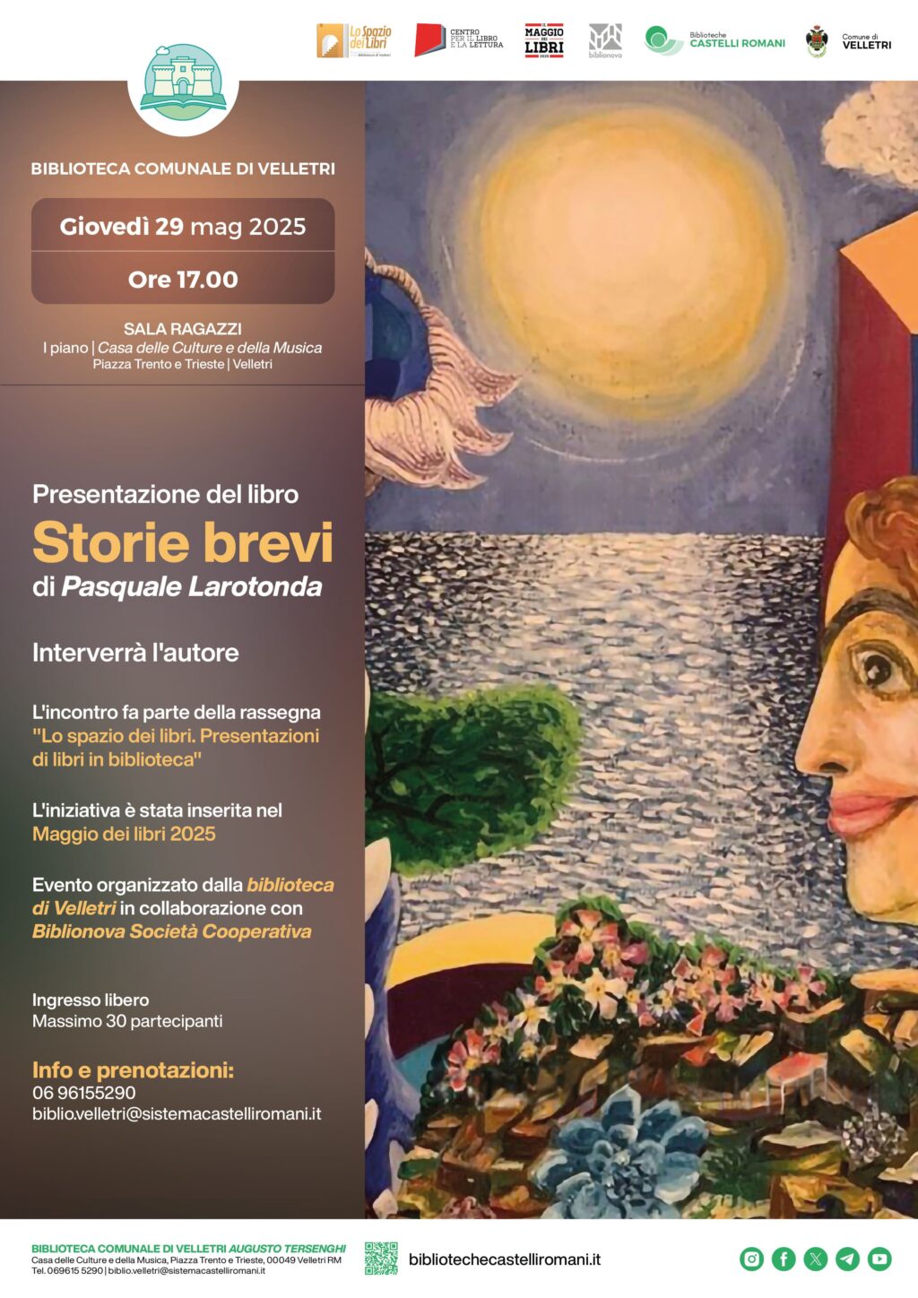 Presentazione di Storie brevi di Pasquale Larotonda a Velletri