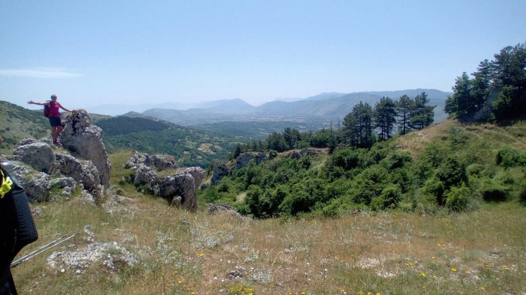 Scorcio del panorama durante il percorso de de 'Il Cammino dei Briganti'