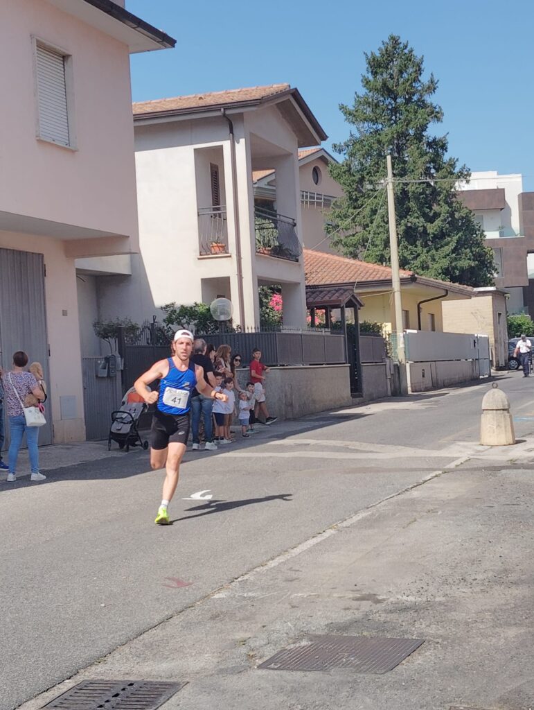 Federico Cellucci durante la gara