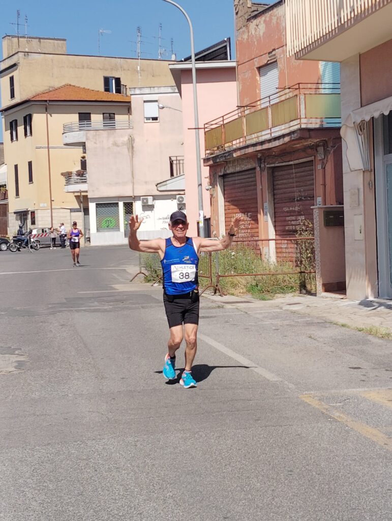 Foto di Marcello Angeloni durante la gara