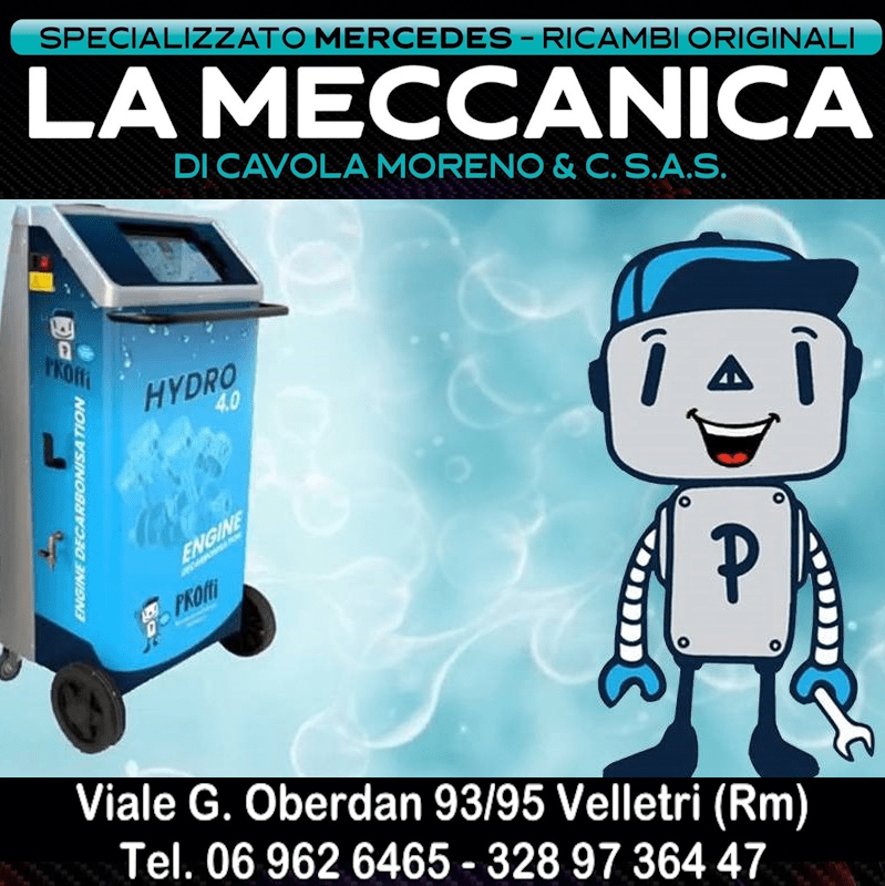 DECARBONIZZAZIONE A IDROGENO BY PROFFI
La Meccanica di Cavola Moreno
Viale G. Oberdan, 93/95 - Velletri (RM)
📞 328 973 6447
📧 moreno.cavola@tin.it