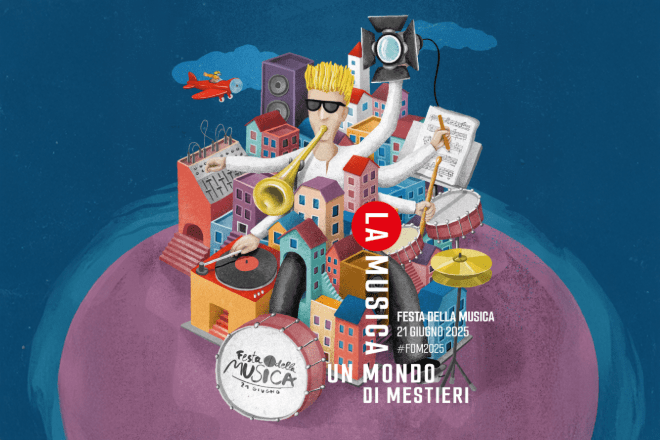 Maratona musicale jazz nel cortile di Palazzo Braschi a Roma durante la Festa della Musica 2025