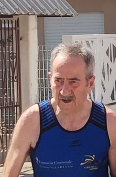 Renato Colò durante la gara