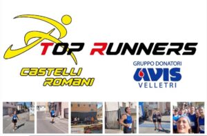 Atleti dei Top Runners Castelli Romani impegnati nella gara podistica “Attraverso i Cantoni” a Cisterna