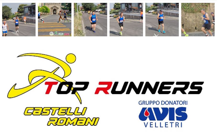 Corridori dei Top Runners Castelli Romani impegnati alla Palestrina Archeologica 2025