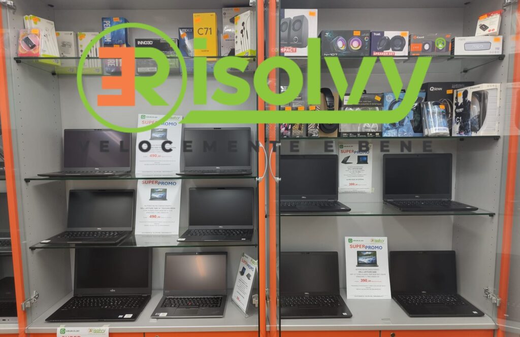 Vetrina di PC ricondizionati garantiti da ERisolvy a Velletri con possibilità di applicare il bonus docente