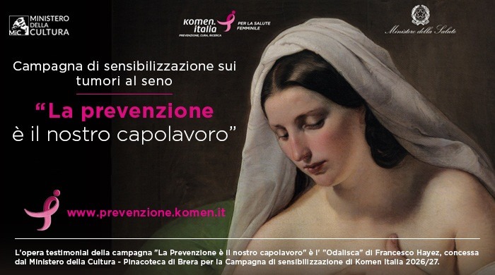Tumore al seno, al via la campagna “La prevenzione è il nostro capolavoro”