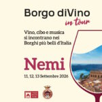 Nemi ospita dall’11 al 13 settembre una nuova tappa di Borgo diVino in tour 2026