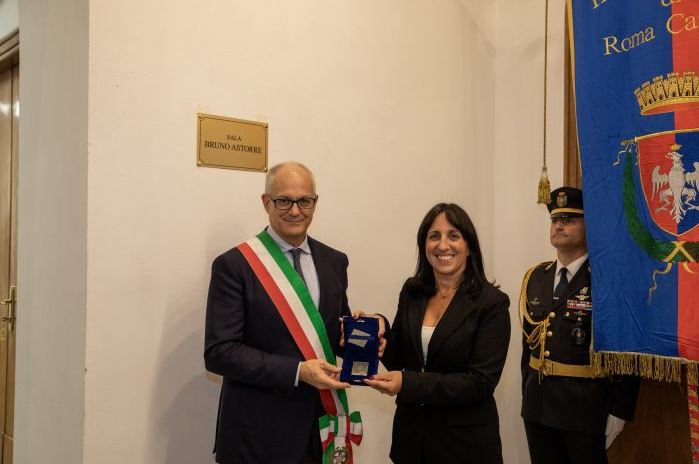 Cerimonia di intitolazione a Bruno Astorre presso la Città metropolitana di Roma Capitale