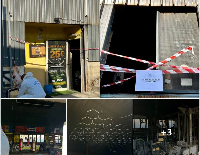 Incendio alla Palestra Popolare DLF di Velletri