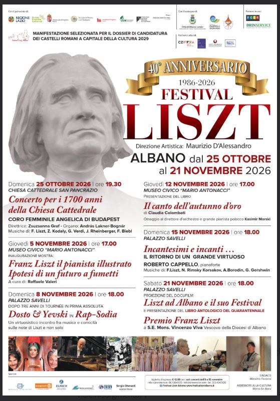Albano Laziale, Festival Liszt: il programma