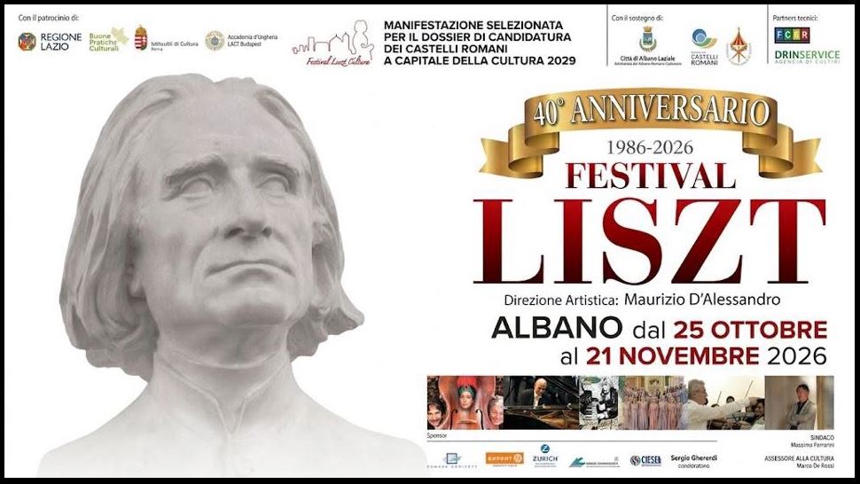 Festival Liszt 2026 ALBANO LAZIALE 40° anniversario