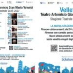 Teatro Artemisio-Volonté Velletri, il cartellone 2026-2027